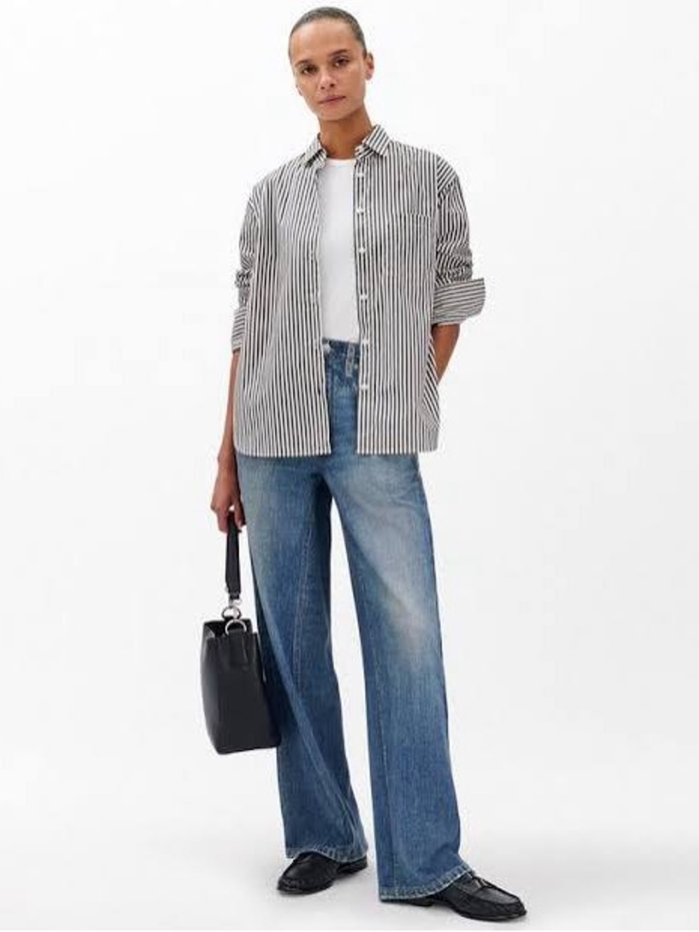rag & bone rb Miramar Wide-Leg Pant - Lenox - Large